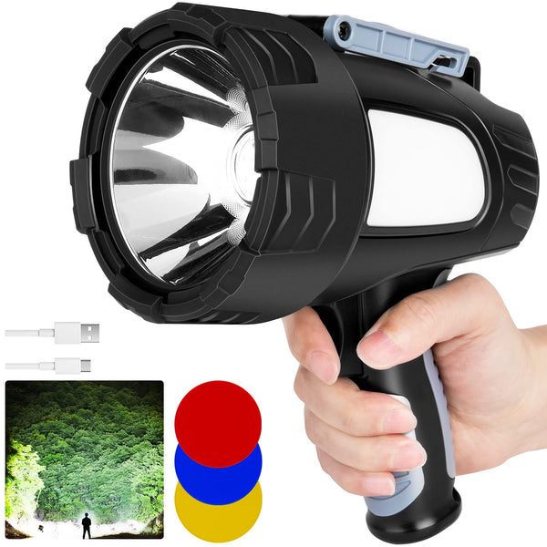 Powerful 100W LED Handheld Searchlight - Mega Cart