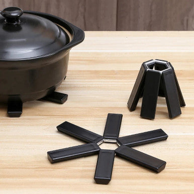 Set of 2 Foldable Non-Slip Heat-Resistant Pot Mats - Mega Cart