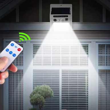 Solar Motion Sensor Light with Alarm - Outdoor Security Solution - Mega Cart