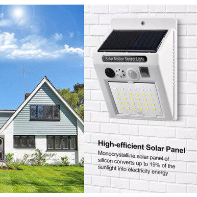 Solar Motion Sensor Light with Alarm - Outdoor Security Solution - Mega Cart