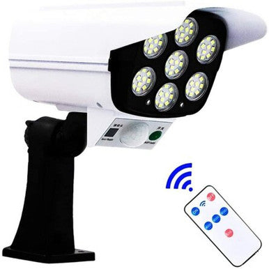 Solar-Powered Dummy Camera Light with Motion Sensor & Remote - Mega Cart