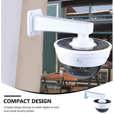 Solar-Powered Dummy Security Camera with Remote - Mega Cart