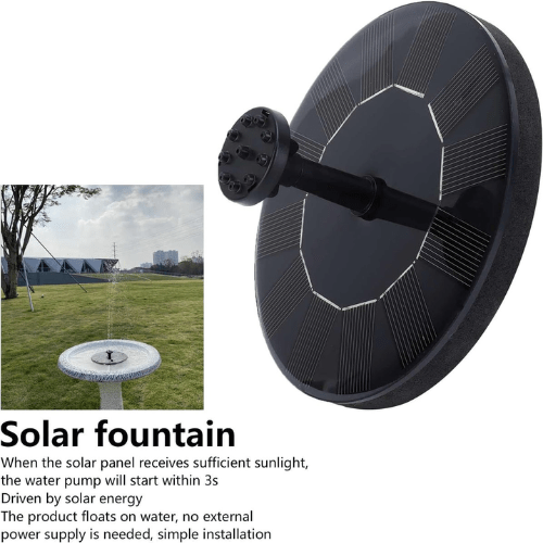 Solar Powered Fountain - Mega Cart