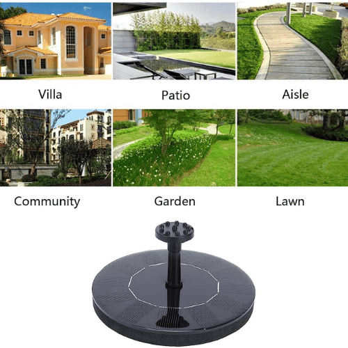 Solar Powered Fountain - Mega Cart