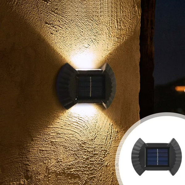 Solar Powered LED Wall Lights – Pack of 4 - Mega Cart