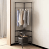 Space-Saving Multifunctional Corner Shelf Rack - 3 Tier Metal - Mega Cart