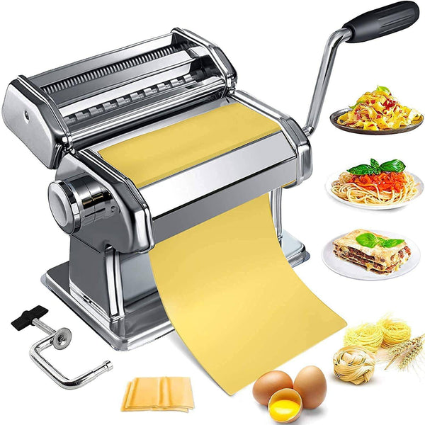 Stainless Steel Manual Pasta Maker - Mega Cart