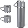 Stainless Steel Vacuum Flask Gift Set with 3 Mugs - Mega Cart