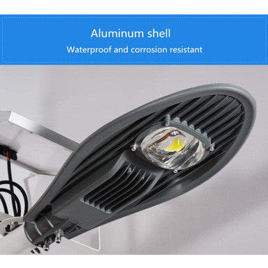 StreetBeam 50W Solar Motion Street Light With Remote Control - Mega Cart