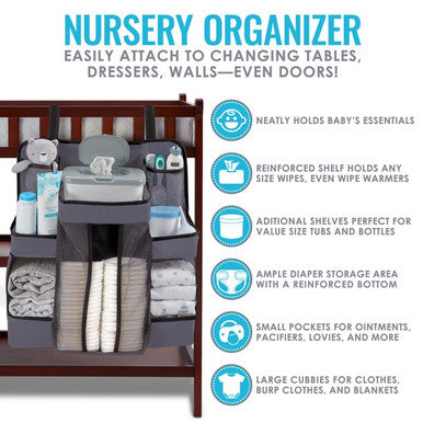 Ultimate Nursery Organiser & Diaper Caddy - Space-Saving Solution - Mega Cart