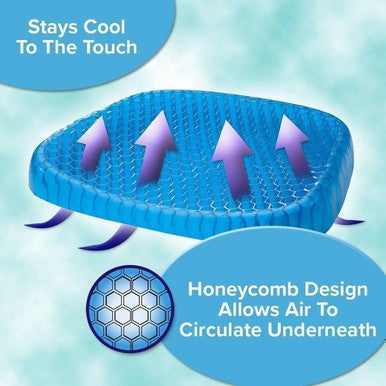 Ultra-Flex Egg Sitter Cushion - Cool, Supportive, Pain Relief Seat - Mega Cart
