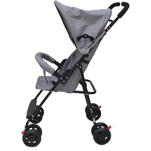 Ultra Lightweight Grey Stroller with Compact Umbrella Fold - Mega Cart