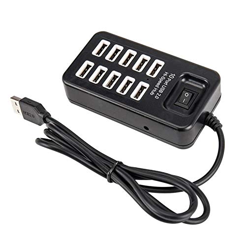 Universal 10 Port USB Hub 2.0 High Speed Hub Charger - Mega Cart