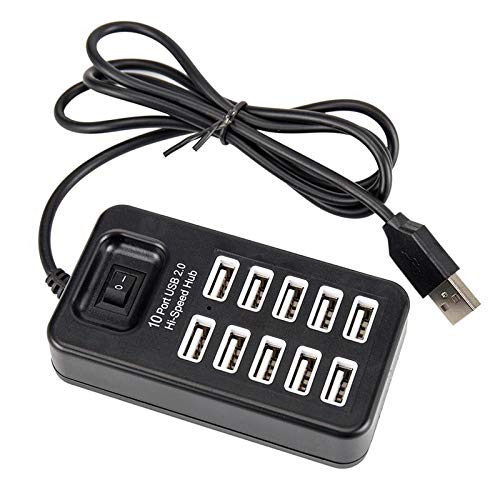 Universal 10 Port USB Hub 2.0 High Speed Hub Charger - Mega Cart
