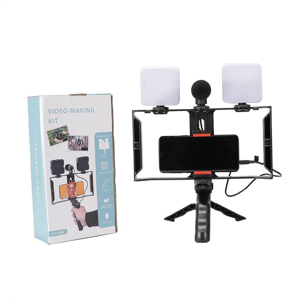 Video Making Kit with 2 LED Fill Light - Mega Cart