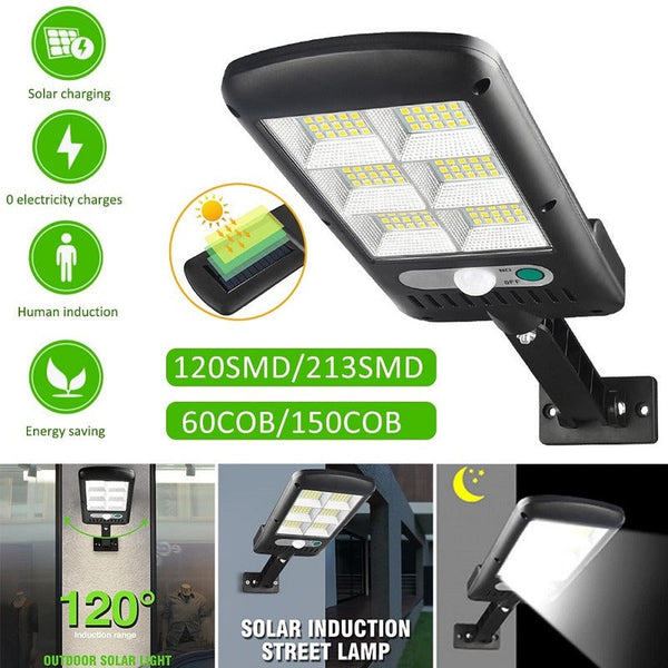Wall-Mounted Solar Induction Street Light - Mega Cart