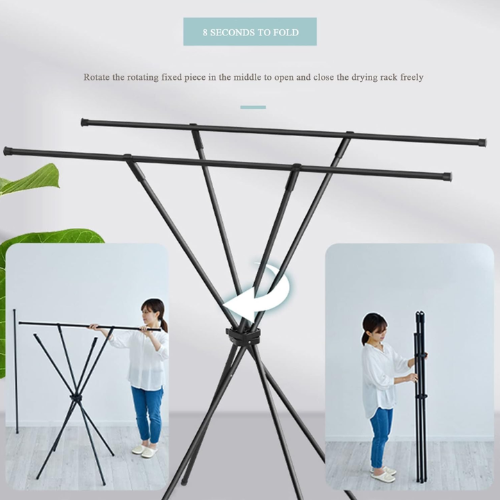 X-Shaped Indoor Clothes Hanger - Mega Cart