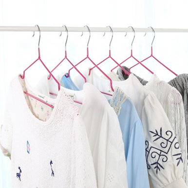 10-Piece Non-Slip Rubber-Coated Metal Hangers - Space-Saving - Mega Cart