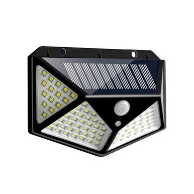 100 LED Solar Motion Sensor Wall Light for Outdoor Security - Mega Cart