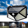 100 LED Solar Motion Sensor Wall Light for Outdoor Security - Mega Cart