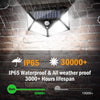 100 LED Solar Motion Sensor Wall Light for Outdoor Security - Mega Cart
