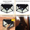 100 LED Solar Motion Sensor Wall Light for Outdoor Security - Mega Cart