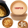 100 Piece Non-Stick Air Fryer Liners - Oilproof & Waterproof - Mega Cart