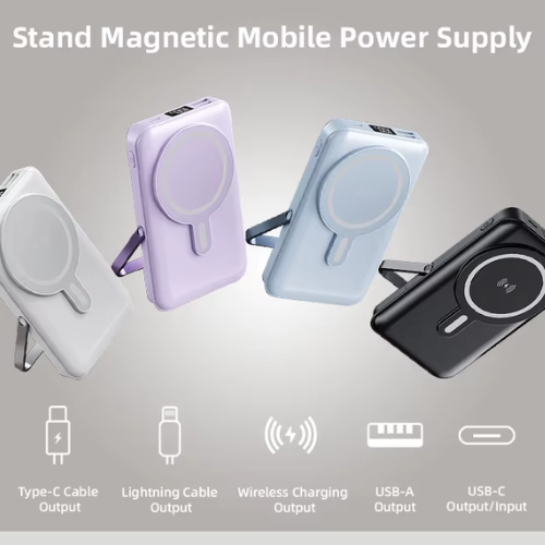 10000mAh Power Bank With Magnetic Phone Holder - Mega Cart