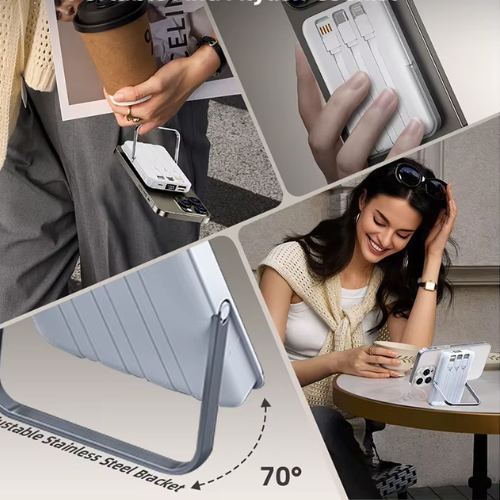 10000mAh Power Bank With Magnetic Phone Holder - Mega Cart