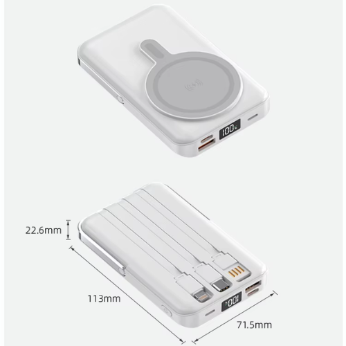 10000mAh Power Bank With Magnetic Phone Holder - Mega Cart