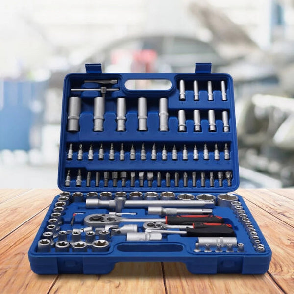 108Pc Chrome Vanadium Auto Tool Kit - Mega Cart
