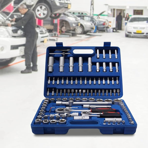 108Pc Chrome Vanadium Auto Tool Kit - Mega Cart