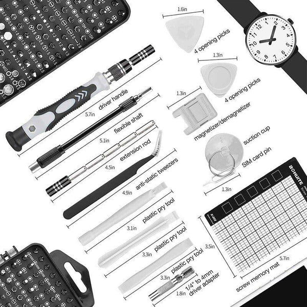 115-in-1 Professional Computer Repair Tool Kit - Mega Cart