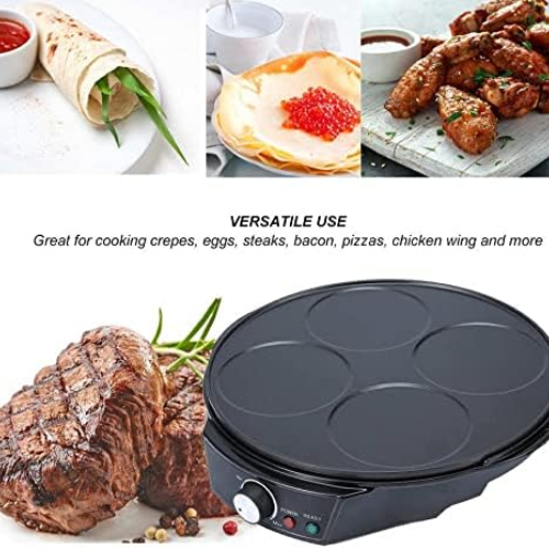 1200W Electric Pancake Maker with 4 Holes - Mega Cart