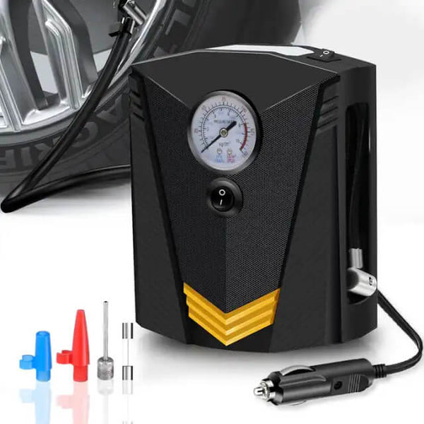 12V Auto Air Compressor with Pressure Gauge