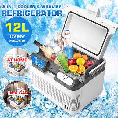 12L Portable Dual-Function Hot and Cold Travel Refrigerator - Mega Cart