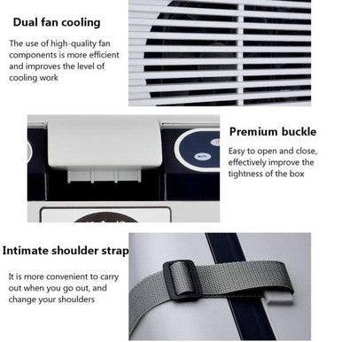 12L Portable Dual-Function Hot and Cold Travel Refrigerator - Mega Cart