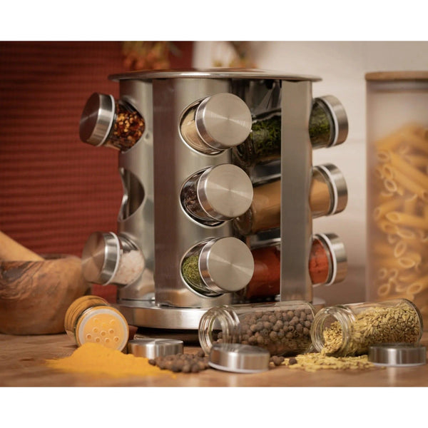12 Jar Rotating Spice Carousel
