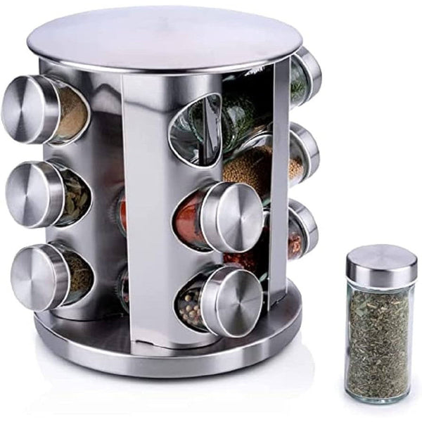 12 Jar Rotating Spice Carousel