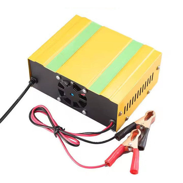 12V/24V Auto Battery Charger with LCD Monitor - Mega Cart
