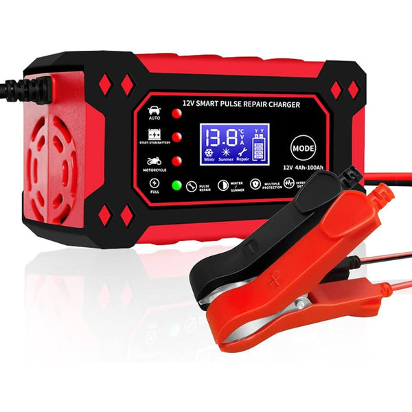 12V 6A Lead Acid Battery Charger with Pulse Repair - Mega Cart