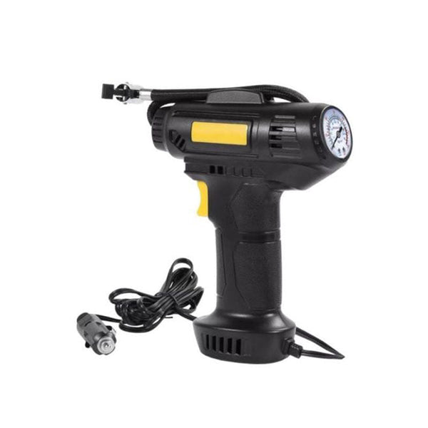 12V Tyre Inflator with Built-in Pressure Gauge - Mega Cart