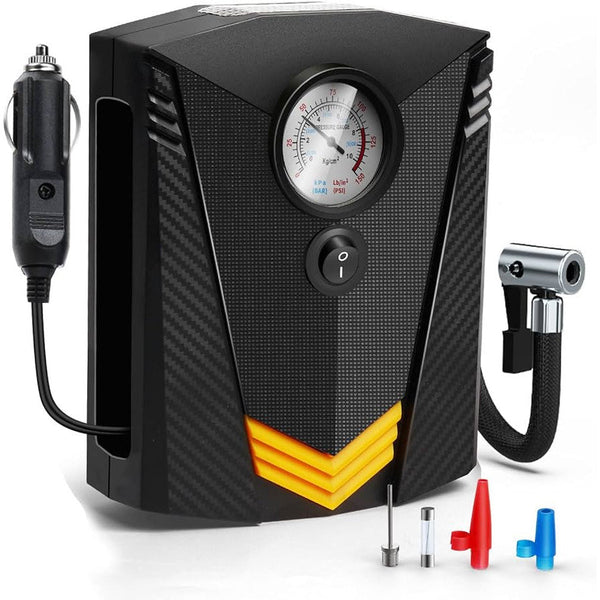 12V Auto Air Compressor with Pressure Gauge
