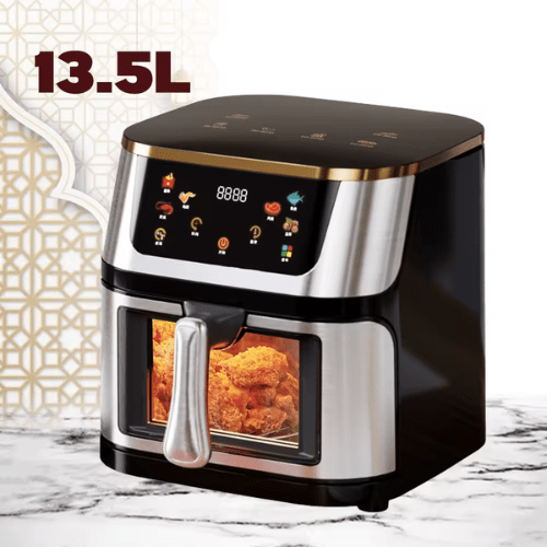 13.5L Digital Air Fryer With Glass - Mega Cart