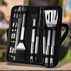 14 Piece Stainless Steel Braai & Grill Tool Set with Case - Mega Cart
