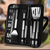14 Piece Stainless Steel Braai & Grill Tool Set with Case - Mega Cart