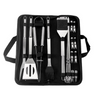 14 Piece Stainless Steel Braai & Grill Tool Set with Case - Mega Cart
