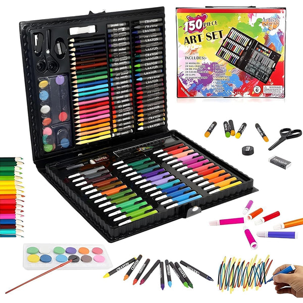 150 Piece Kids Art Set with Case