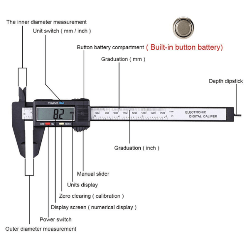 150mm Electronic Digital Caliper - Mega Cart