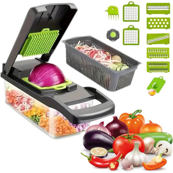 16 Piece Vegetable Chopper Set - Mega Cart